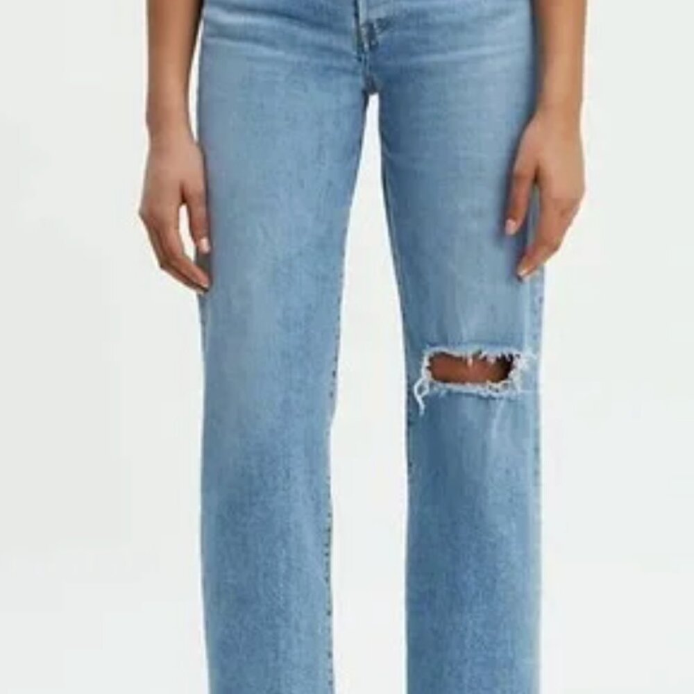 Levi's Ribcage Straight Ankle 30 Light wash